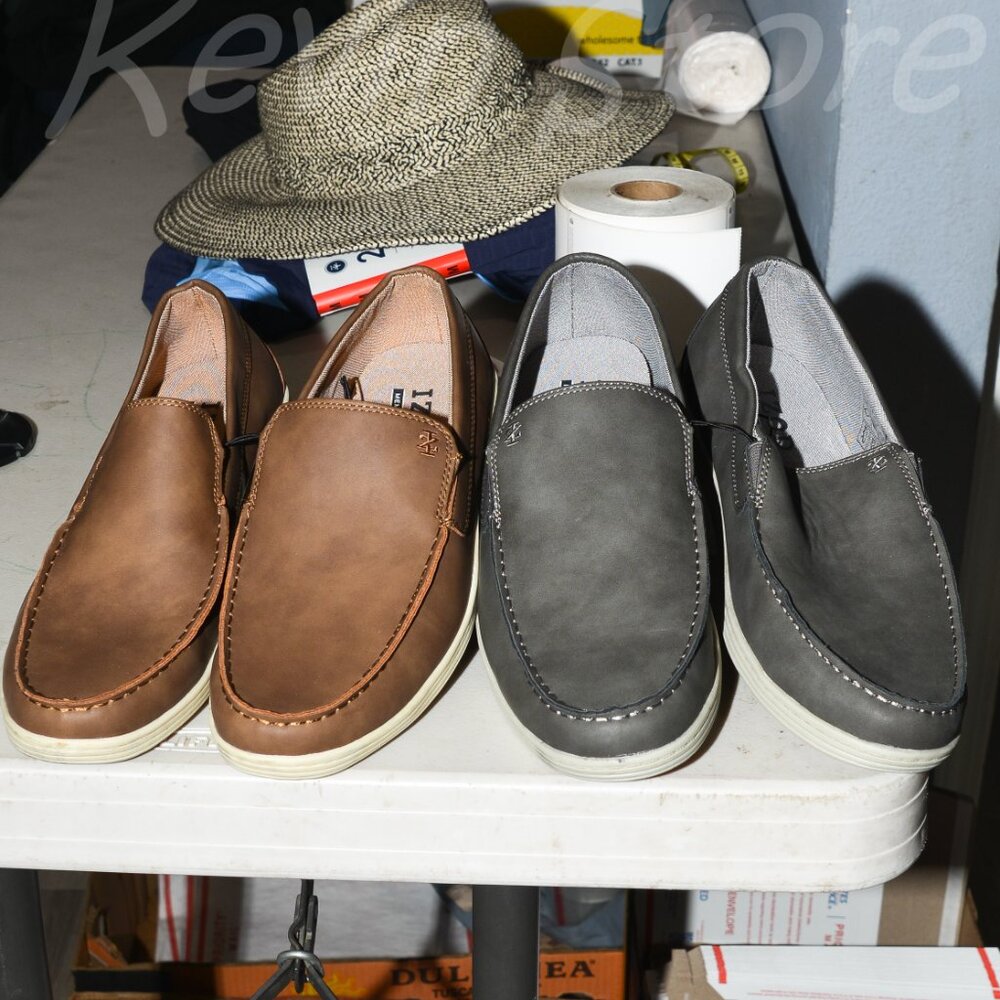 2 pairs Izod Men's Slip‎ On Shoes. Price is for 2 pairs .